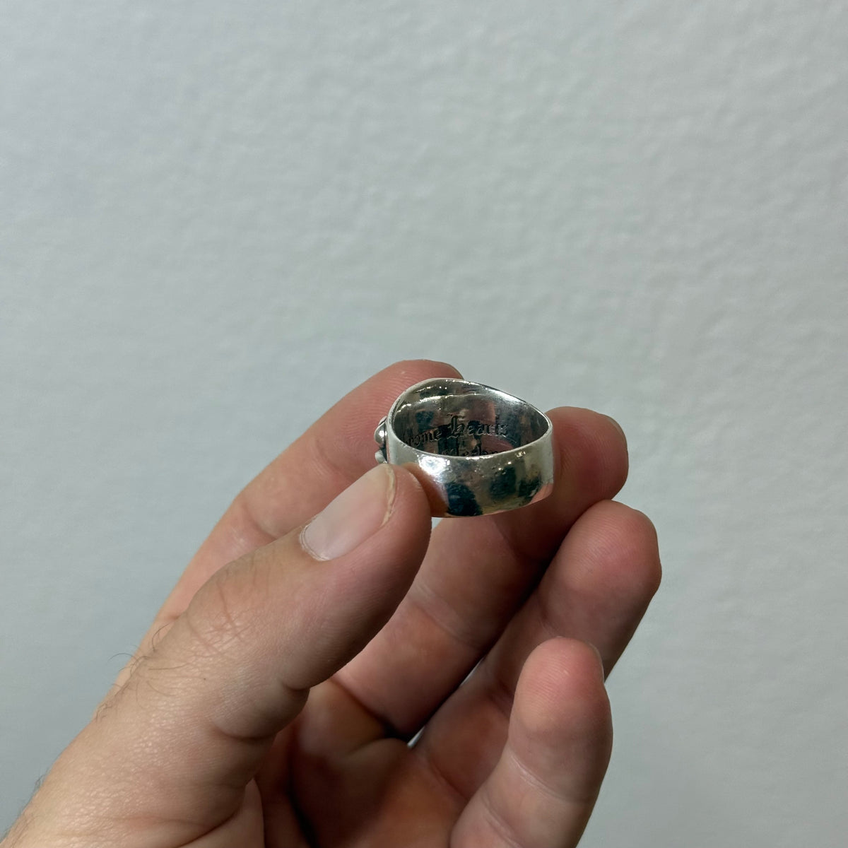 Chrome Hearts Keeper Silver Ring - Size 13