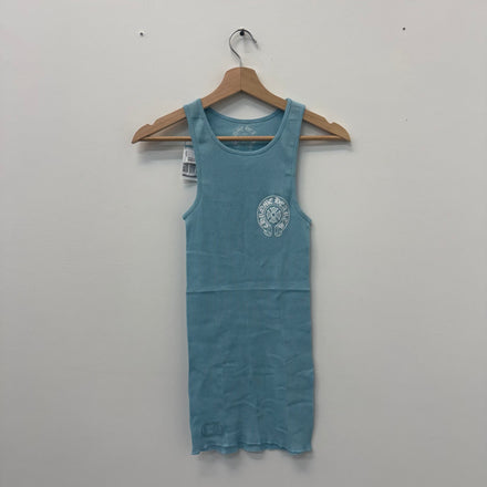 Chrome Hearts Blue Horseshoe Tank Top - Size S