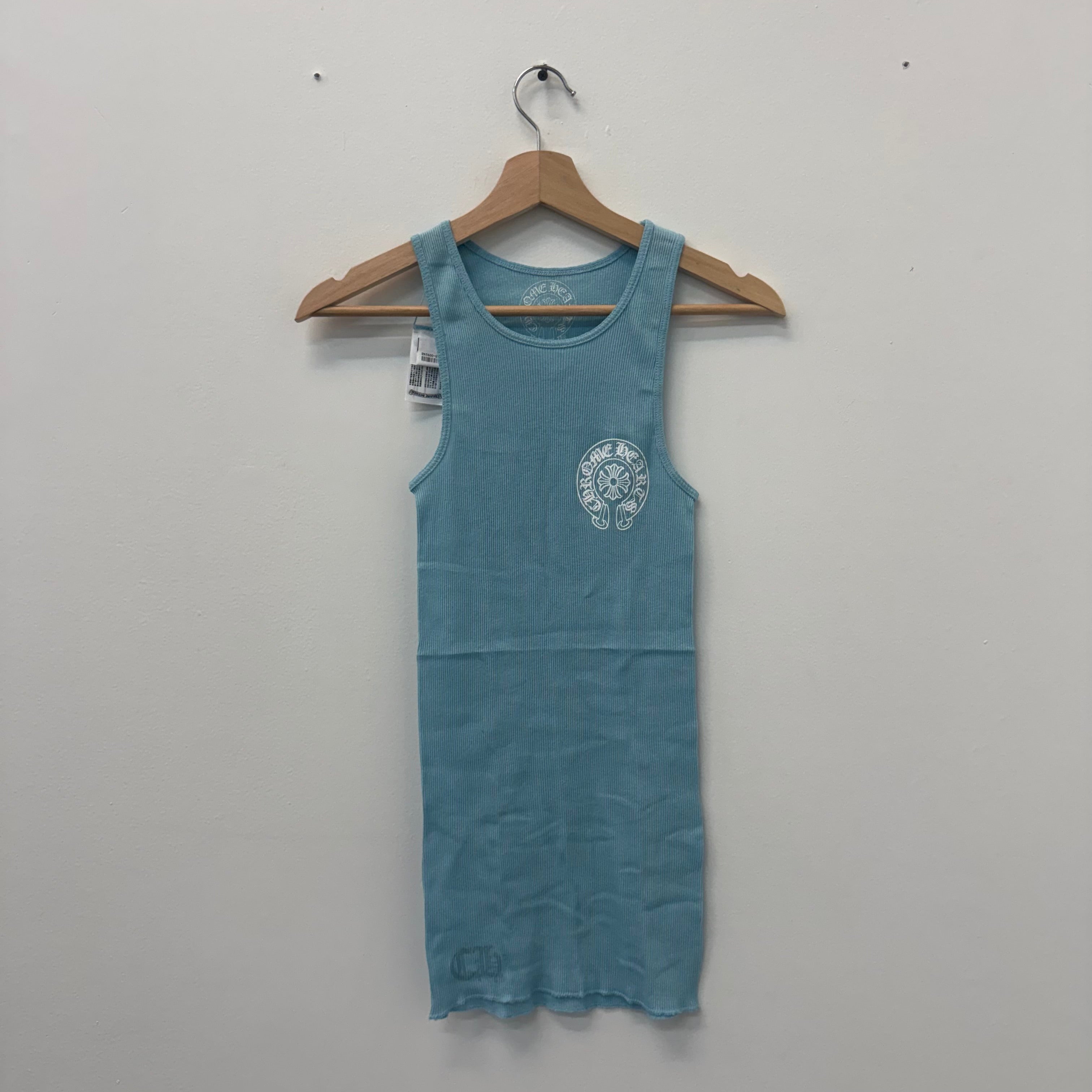 Chrome Hearts Blue Horseshoe Tank Top - Size S