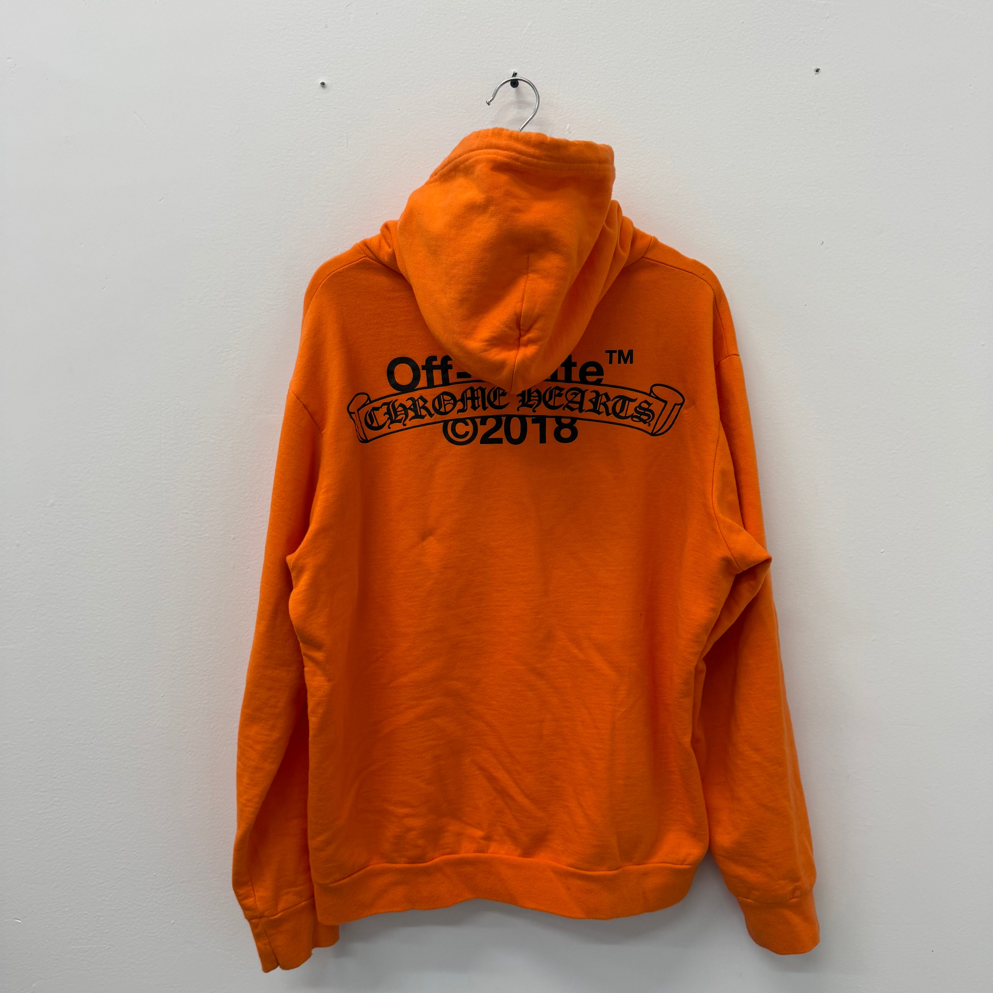Chrome Hearts x Off White F&F PARIS 2018 Marketing Hoodie - Size XL