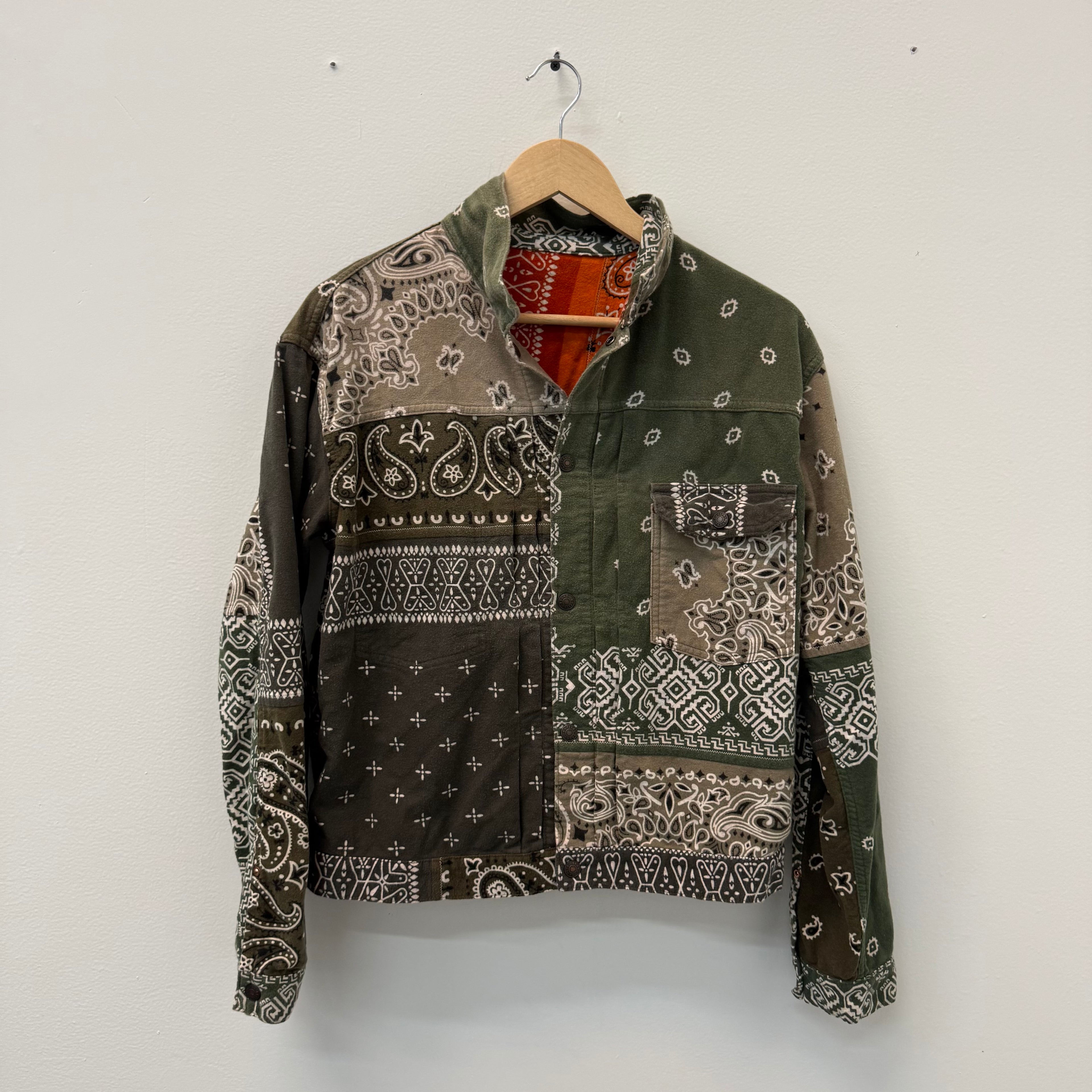 Kapital Flannel Reversible Bandana 1st Jacket - Size 3