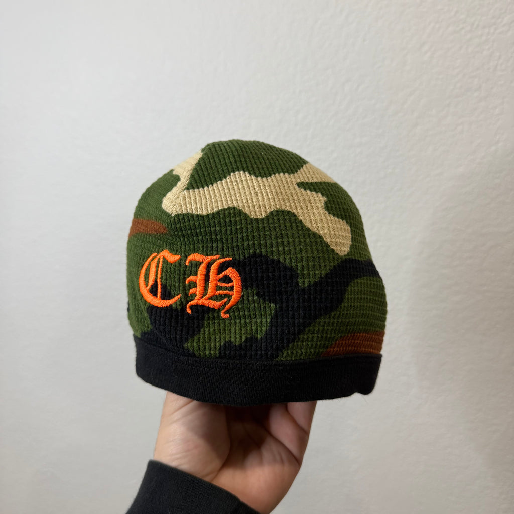 Chrome Hearts Matty Boy Caution Camo Skully Beanie