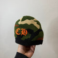 Chrome Hearts Matty Boy Caution Camo Skully Beanie