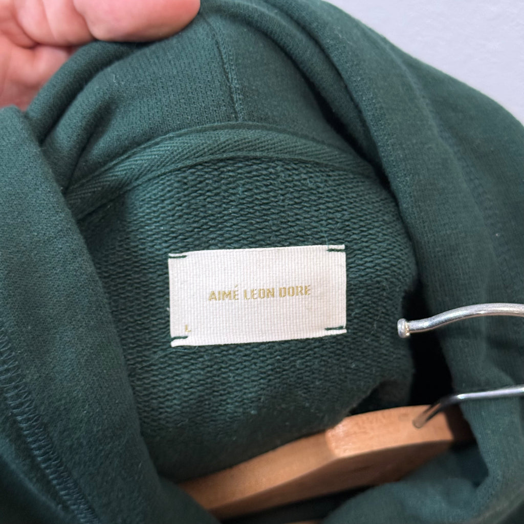 Aime Leon Dore Crest Hoodie Green - Size L