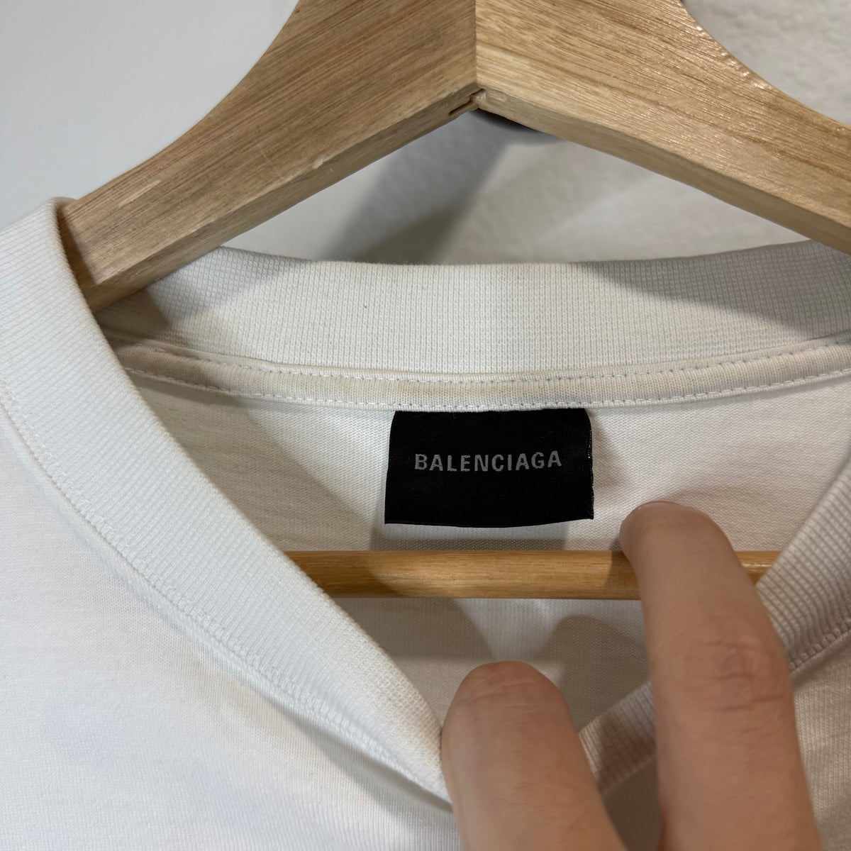 Balenciaga Rhinestone Logo T-Shirt - Size M (XL)
