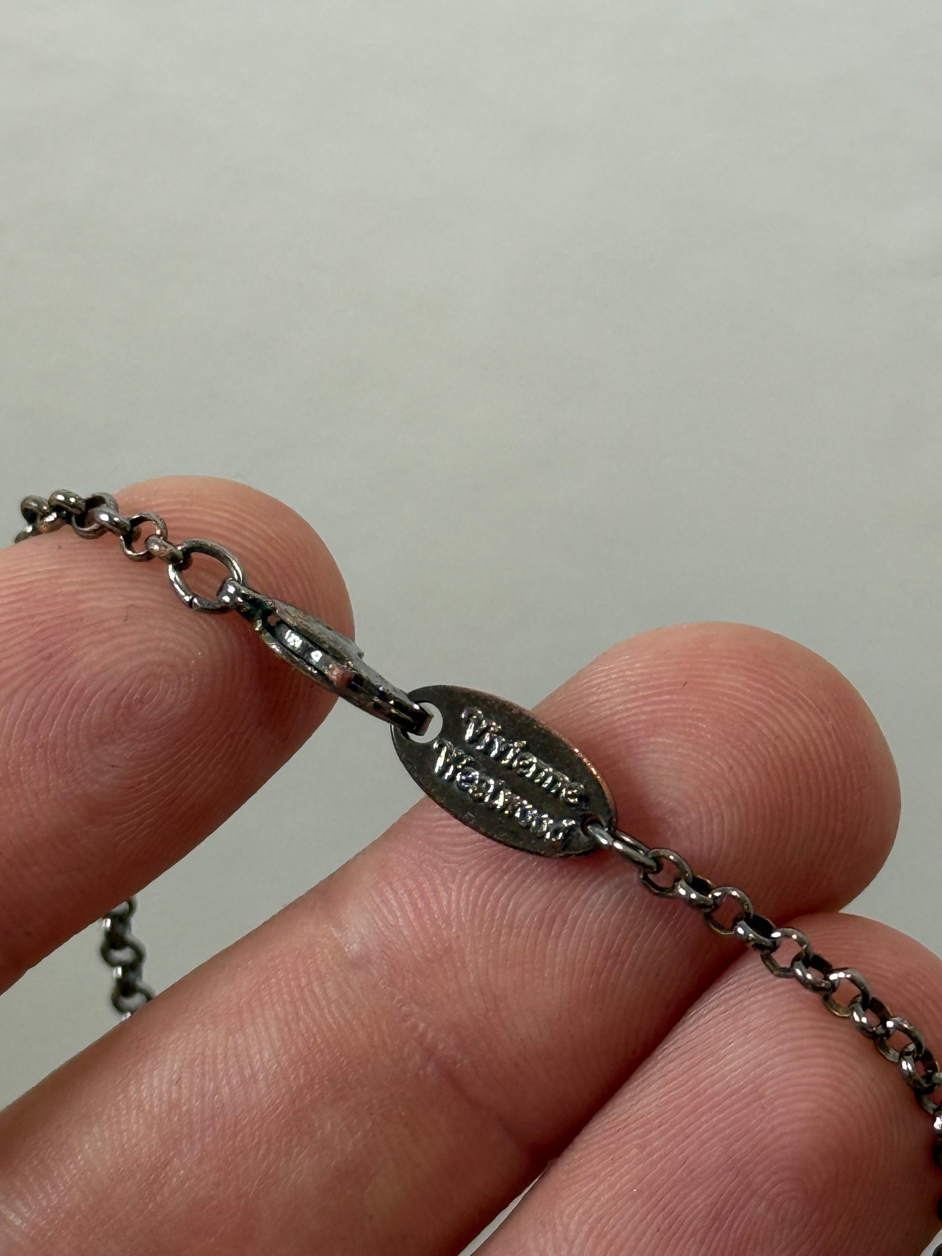 Vivienne Westwood Black Stone Necklace