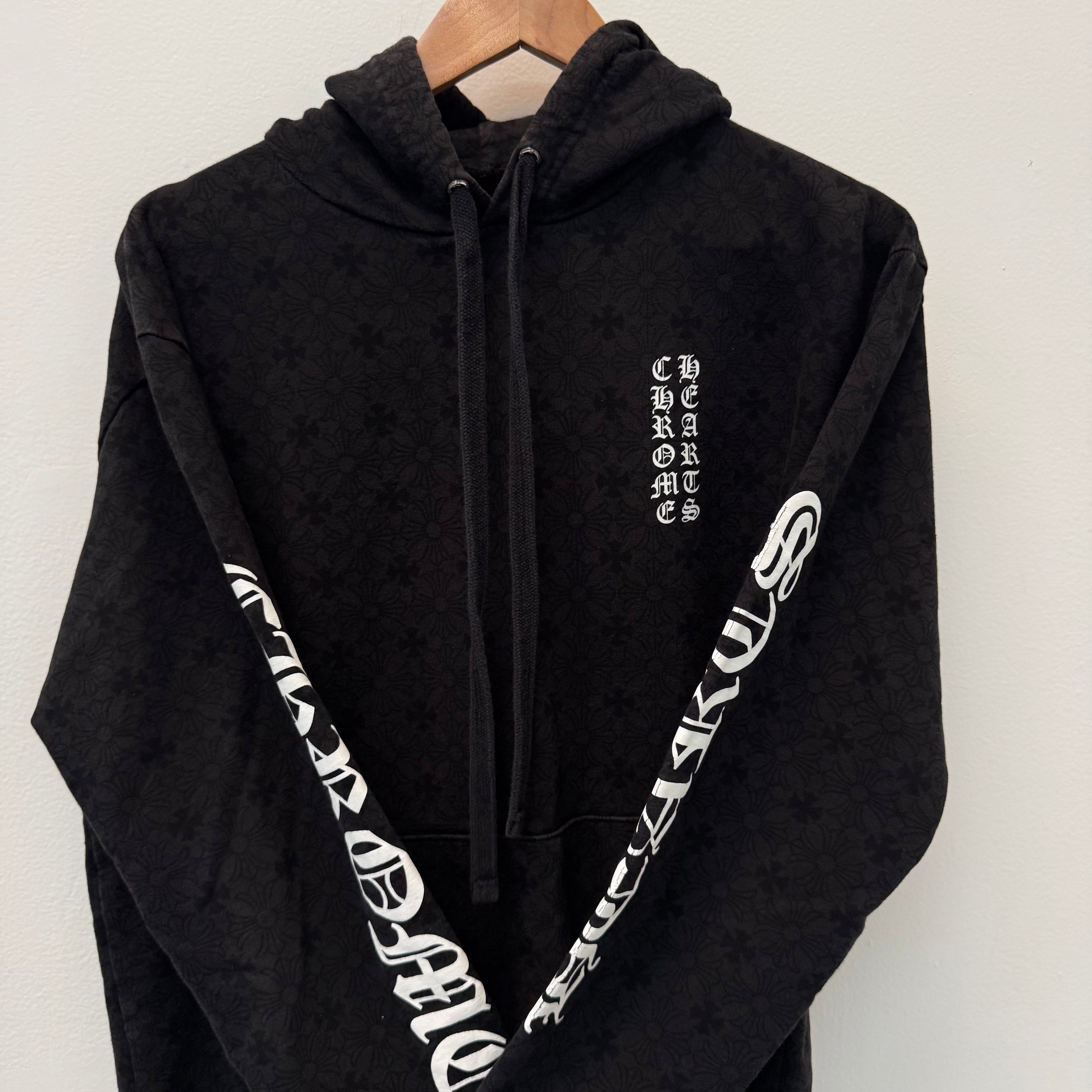 Chrome Hearts Monogram Horseshoe Script Hoodie - Size S