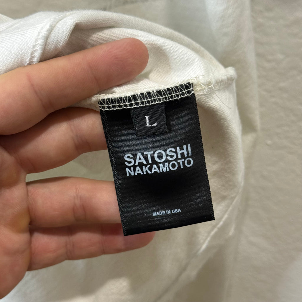 Satoshi Nakamoto Distressed Luke T-Shirt - Size L