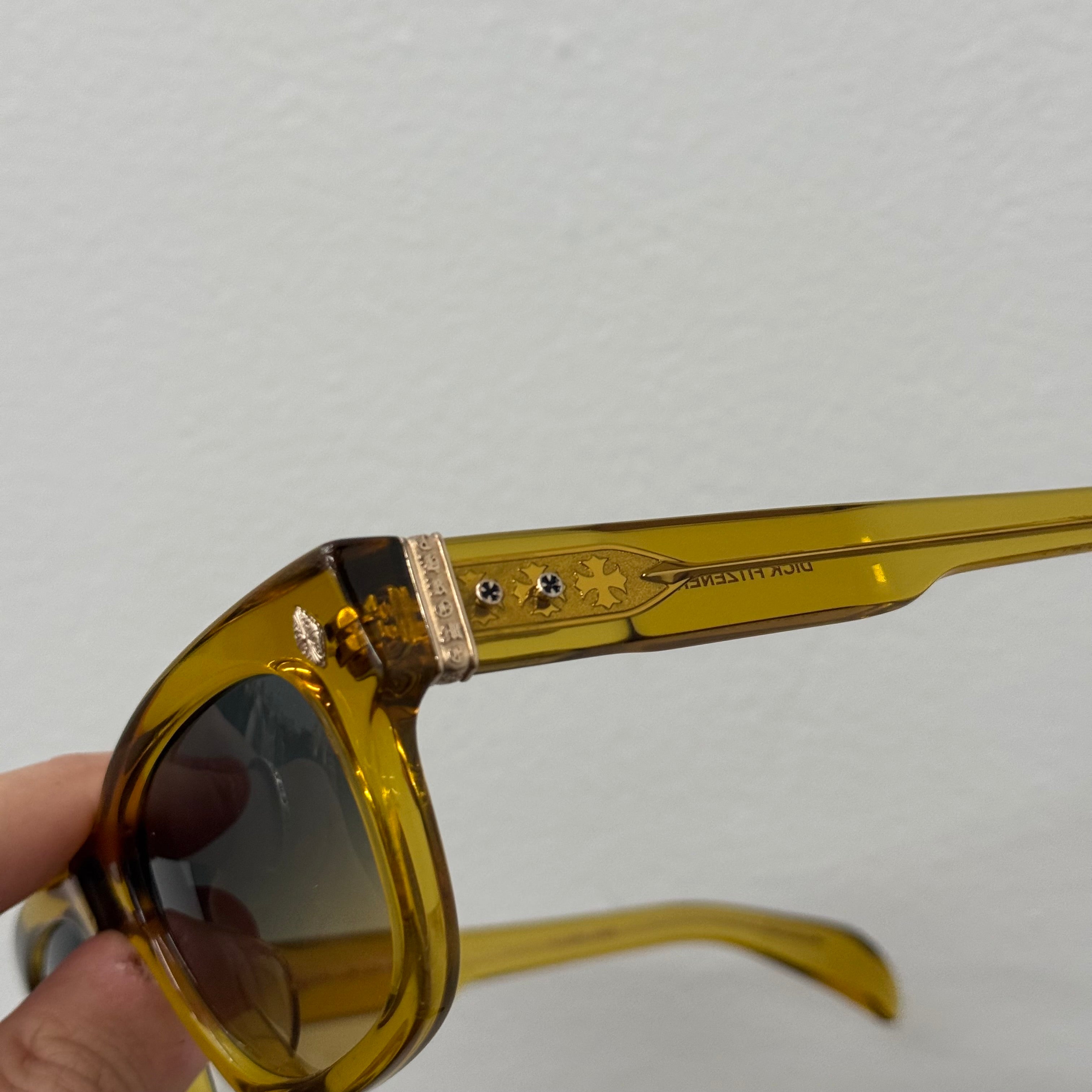 Chrome Hearts Dickfitzener Yellow Sunglasses