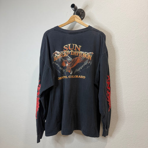 Vintage Harley Davidson Longsleeve T-Shirt (Colorado) - Size XXL
